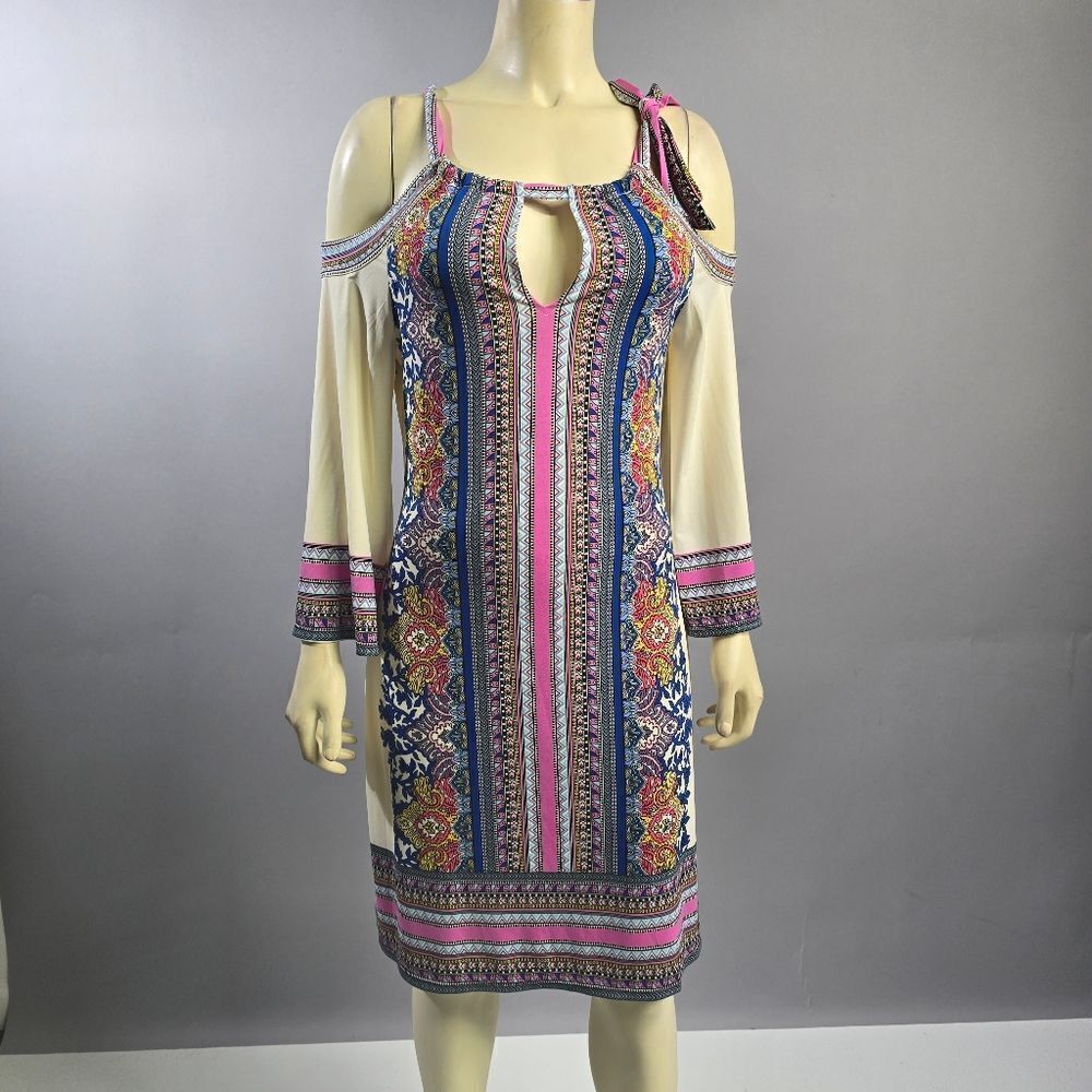 Halebob Xs Women's Multicolor Cold Shoulder Dress R9